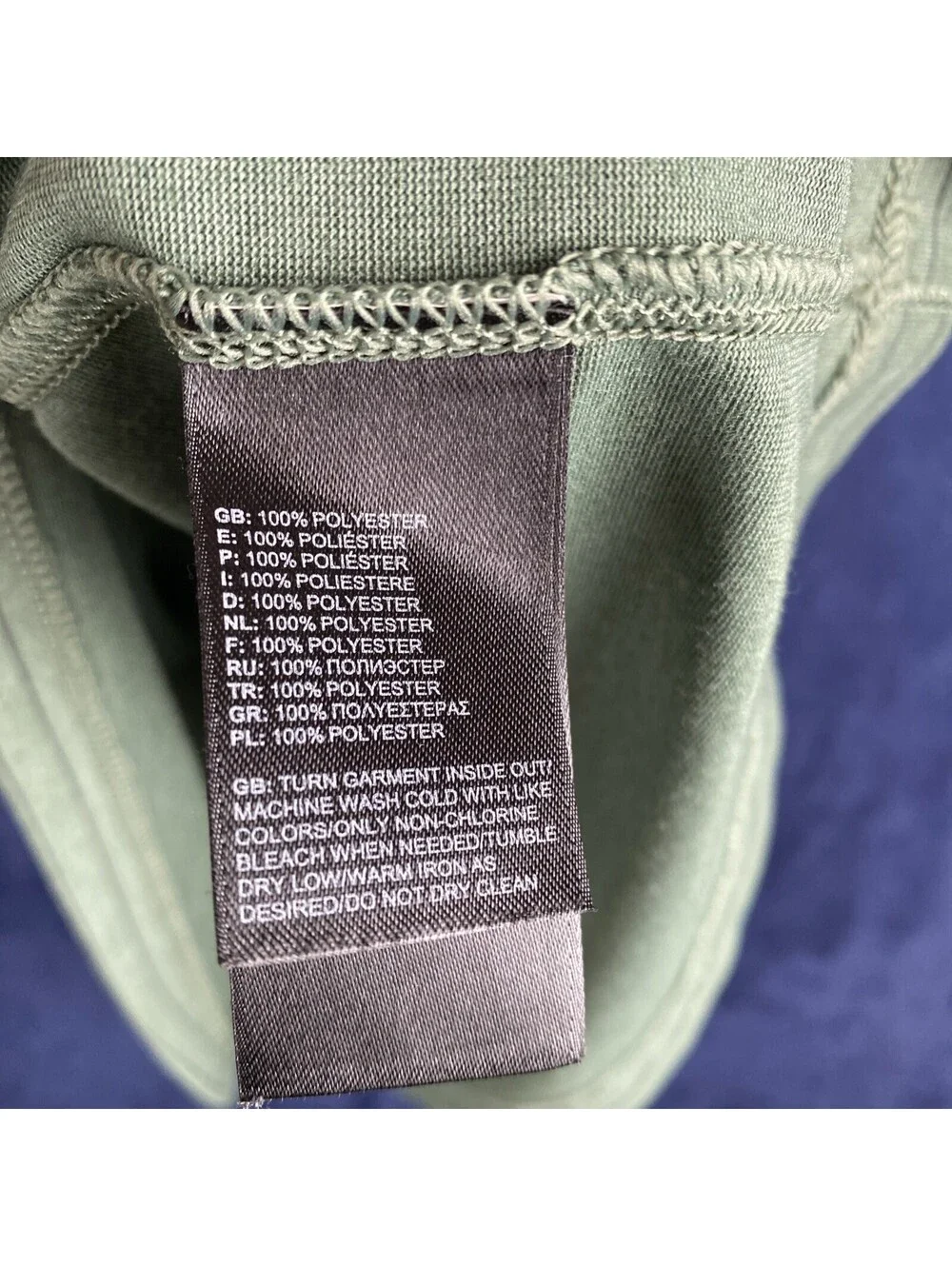 The North Face Men’s XL T Shirt Green/Black Horizontal Stripes Flashdry